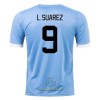 Maglia ufficiale Uruguay L. SUAREZ 9 Casa Mondiali 2022 per Uomo